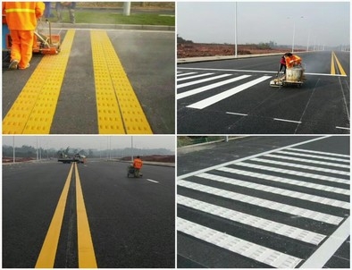 道路划线,热熔标线
